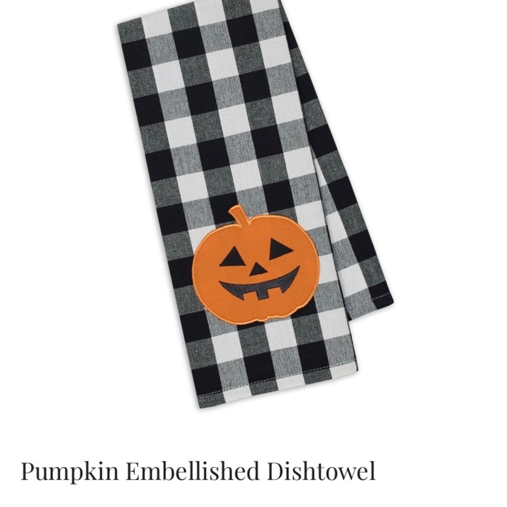Pumpkin dishtowel